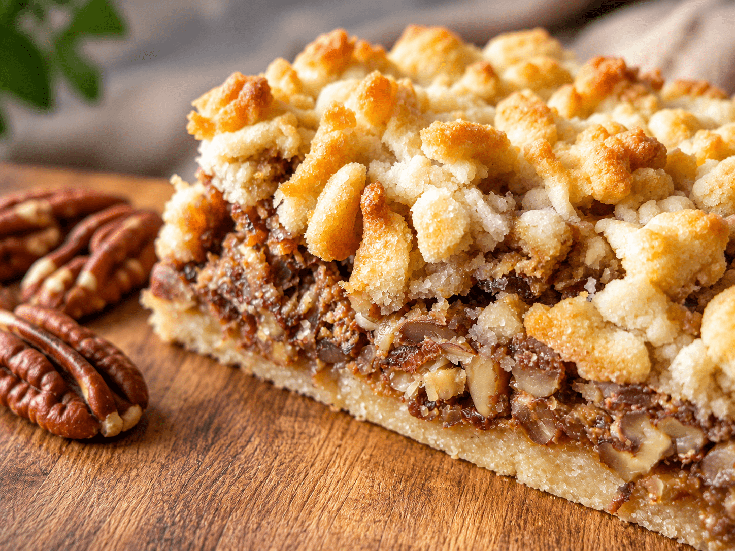 Pecan-Caramel Crumble Pie