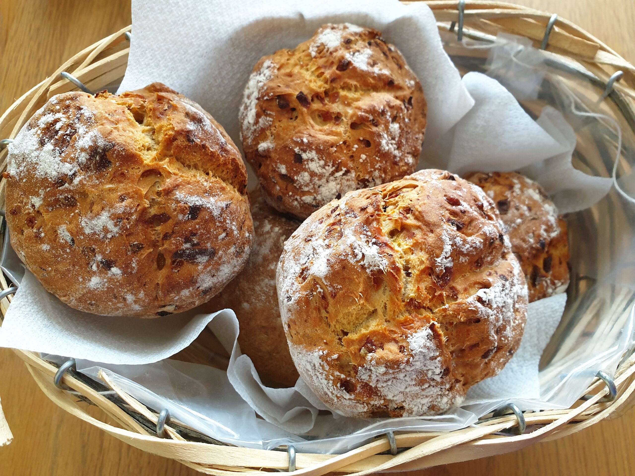 Onion & Cheese Soda Bread Buns